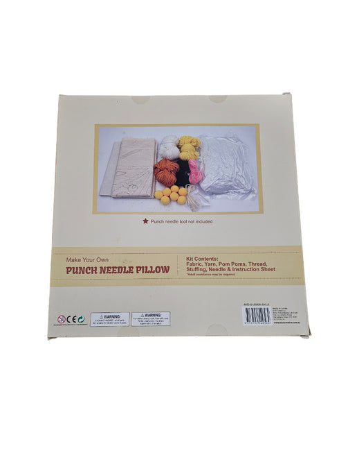 Make Your Own Punch Needle Pillow DIY Kit - Lemon Smile